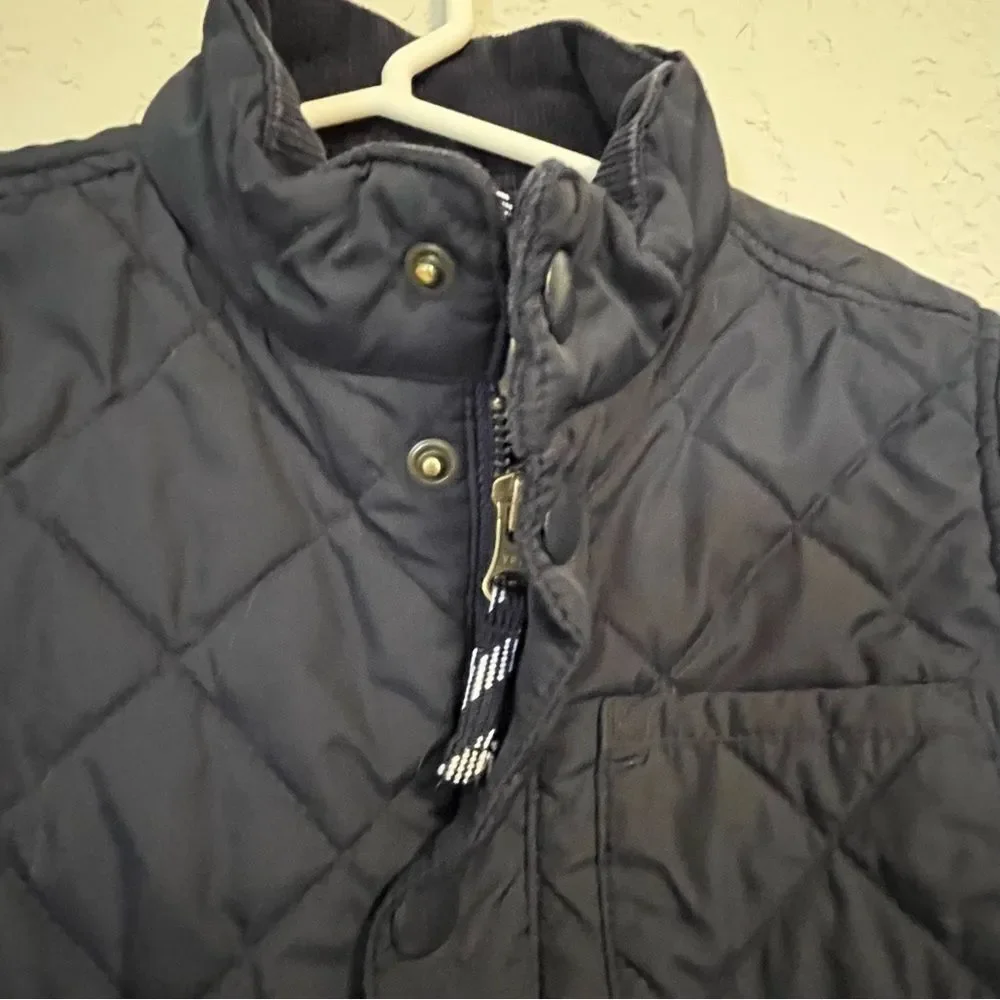 Crewcuts Navy Blue Quilted Puffer Jacket